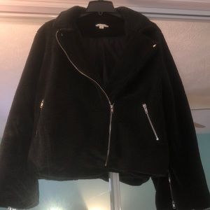 Luxury Fleece Black Jacket